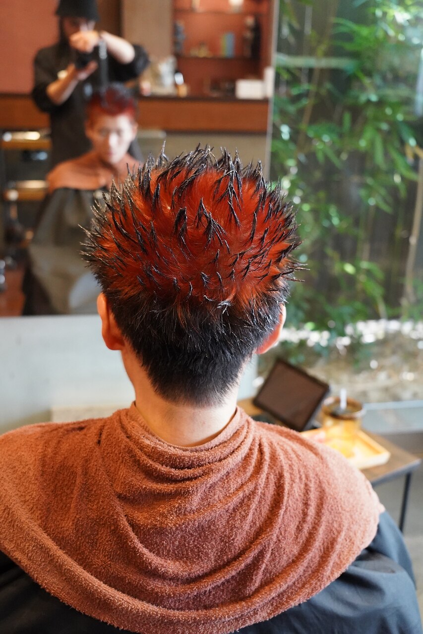 スパイキーショート×レッド×エンドカラー：L268768594｜チヴォリ