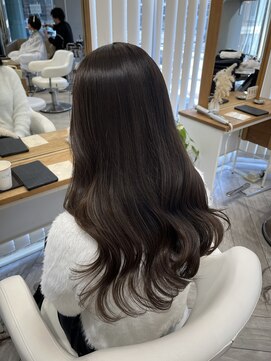 アヴァンス 広島本通店(AVANCE.) 着物ヘア/大人ガーリー/ダークアッシュ/似合わせカット