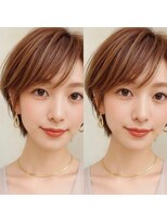 ウィールール 札幌店(WE RULE) レイヤー入り小顔ショートボブ/透明感カラー