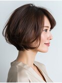 クラゲヘアー/小顔/ココアベージュ/オリーブグレー/川西