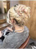 アップスタイルヘアセット