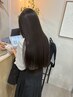 ケアストレートパーマ＋カット＋スパ＆超音波ケア
