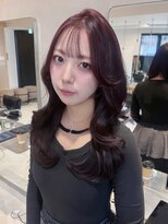 ヘアサロン ガリカ 表参道(hair salon Gallica)&nbsp;グロッシーラベンダー×レイヤースタイル