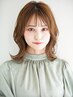 【肌まで綺麗に見せる透明感】外国人風カラー☆カット+透明感カラー￥7000