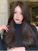 サロンドアイ(salon de i)&nbsp;くびれロングレイヤー × ダークショコラブラウン