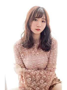 ルフ ヘアーデザイン(ruf hair design) 【ruf hair design】ゆるウェーブセミロング