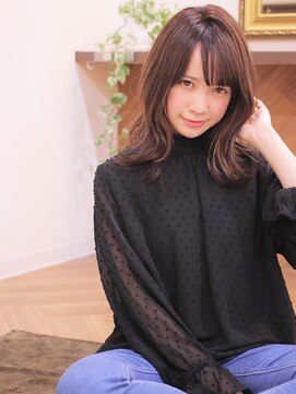 アニモフィオレンテ 南越谷店(animoFIORENTE) +animo南越谷+ネオウルフな無造作ナチュラルセミディb