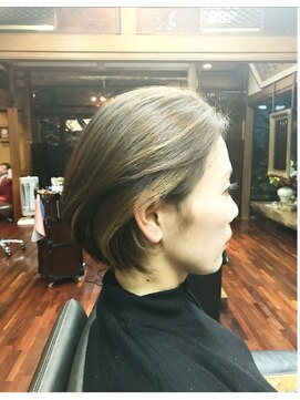 美容サニー ナチュラルボブ×ハイライト