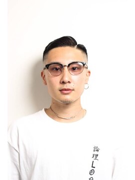 レンゲン(LENGEN) 束感刈り上げビジネス七三ツーブロックアップバング１３４