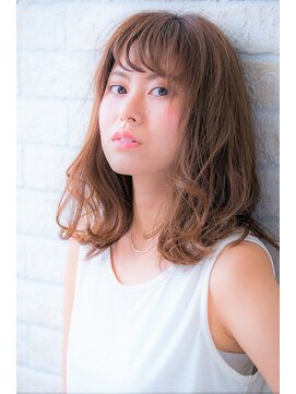 ソア 武蔵小杉(SOAR) ショコラベージュの小顔ベビーバングボブルフカール