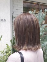 リンサロン(RIN salon) 小顔ナチュラルレイヤーボブ/ハイライト/オリーブブラウン
