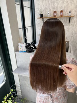 ヒアー 岡山(here) 髪質改善/艶ボルドー/ベビーバング/プレミアムカラー