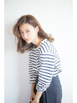 フェイス 赤羽店(face) ペールベージュセクションカラーグラデーションカラー外ハネボブ