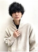 ツーブロックマッシュ/黒髪/マッシュ/メンズショート