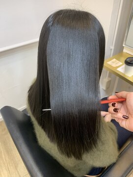 イオエ(ioe) 前髪/アンブレラカラー/こなれミディ/イメチェン/ウェーブパーマ