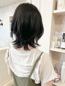 キャアリー(Caary) 福山市美容室Caary人気 春パーマ外ハネカジュアルウルフヘア