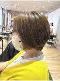 ナチュラルブラウン/ショートボブ