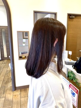 エムウィッシュ(M Wish) ナチュラルグレージュ/ストレート/黒髪/暗髪/サラツヤロング