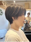 くびれショートヘア白髪ぼかしハイライトダブルカラー白髪染め