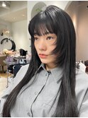 面長さんオススメ厚め前髪/顔まわりカット