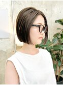 ミニボブ×透明感カラーY60