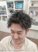 2ブロックショート・ハードツイストパーマ