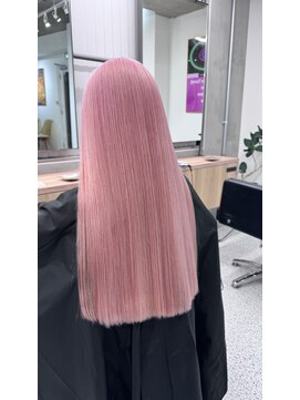 ペレ 渋谷(PELE) イメチェン/ホワイトブロンド/外ハネボブ/ワイドバング/渋谷