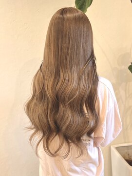 カラースタンド(COLOR STAND) グレージュミルクティベージュカラーボブミディアムレイヤー佐賀