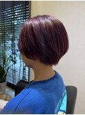 ハンサムショート × カシスレッド
