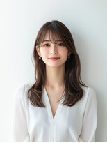 e.m.a プレミアムビューティーサロン 栄駅店(e.m.a PREMIUM BEAUTY SALON)&nbsp;セミロング/イメチェン/外ハネボブ/美髪/ワイドバング/髪型
