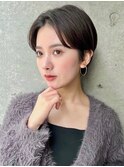 ☆【春日】ブリーチなしカラーくせ毛カット小顔ヘア1