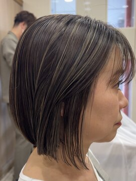 ミングル(MINGLE) 30代40代50代似合わせカット白髪ぼかしアースカラー