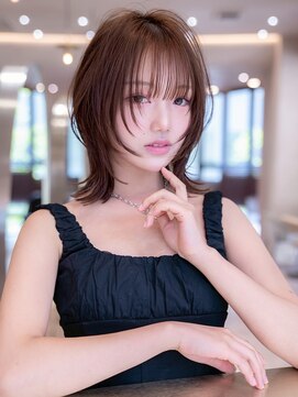 エースハバナ 渋谷(1 HAVANA) チョコグレージュ/20代30代大人かわいい/ミディアムレイヤー