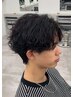 メンズカット+ツイストスパイラルパーマ→￥12100