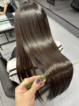 メノン 茨木店(Menon) 艶髪ロング　髪質改善　高濃度水素縮毛矯正　トステア