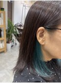 幕張本郷黒髪スタイルアッシュカラーダブルカラーレイヤーカット