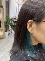 エスト 幕張本郷(est.)&nbsp;幕張本郷黒髪スタイルアッシュカラーダブルカラーレイヤーカット