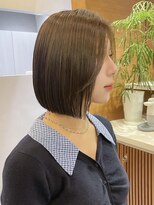 ロンド ボーイ 表参道(Lond BOY)&nbsp;マロンベージュ/縮毛矯正/タッセルボブ/ストンボブ/顔周り/原宿