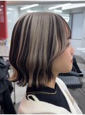 アンブレラカラーボブミルクティーベージュ