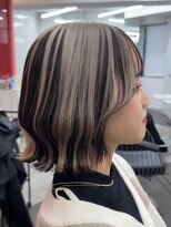 ロンドヴァリー 渋谷店(Lond vallee) アンブレラカラーボブミルクティーベージュ