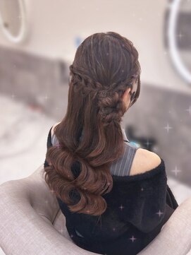 サイドお団子【クランソア】ヘアメ/ヘアセット