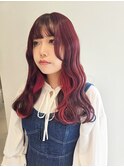 【keen×miho】　レッドインナーカラー