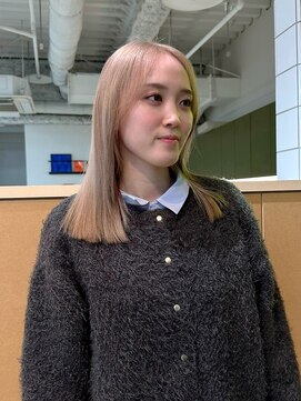 ラヴィズム(LUVISM) 顔周りレイヤー/ダブルカラー/髪質改善ケアブリーチ万代新潟駅◆