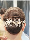 振袖に合うシニヨンスタイル