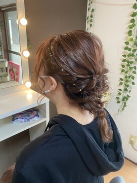 ジェミータ 横浜 ゆるふわローポニー【横浜/ヘアセット/着付け/ヘアメイク】