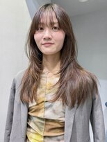 フィルムス 田町芝浦(FILMS) ハッシュレイヤー/ミルクグレージュ/韓国巻き/顔周りカット