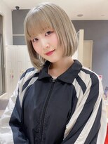 バランス ヘアーアンドアイラッシュ 野田店(balance.)&nbsp;ホワイトグレージュ×顔周りレイヤー