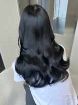 テンダー 川崎(TENDER) ba1108黒髪アッシュブリーチなし透明感艶髪ワンホンヘアレイヤー