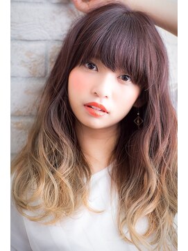ヘアーアートシフォン 川口東口店(hair art chiffon) ノームコアなカールと無造作うぶバング ラブヘアー川口