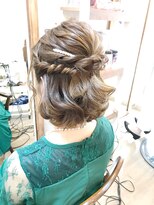 ロカット サロン(Roquat Salon)&nbsp;ボブハーフアップアレンジ【ヘアアレンジ  立川/立川南口/浴衣】